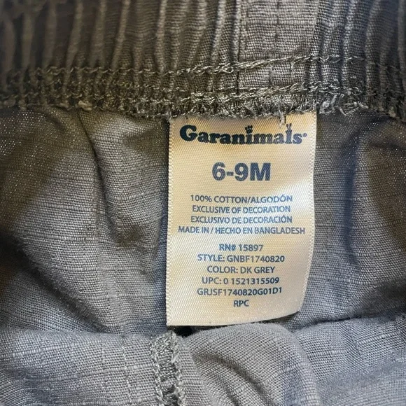 Boys set of 2 garanimals and carters size 6M red and grey pants - Picture 3 of 5